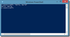 PowerShell Hello World